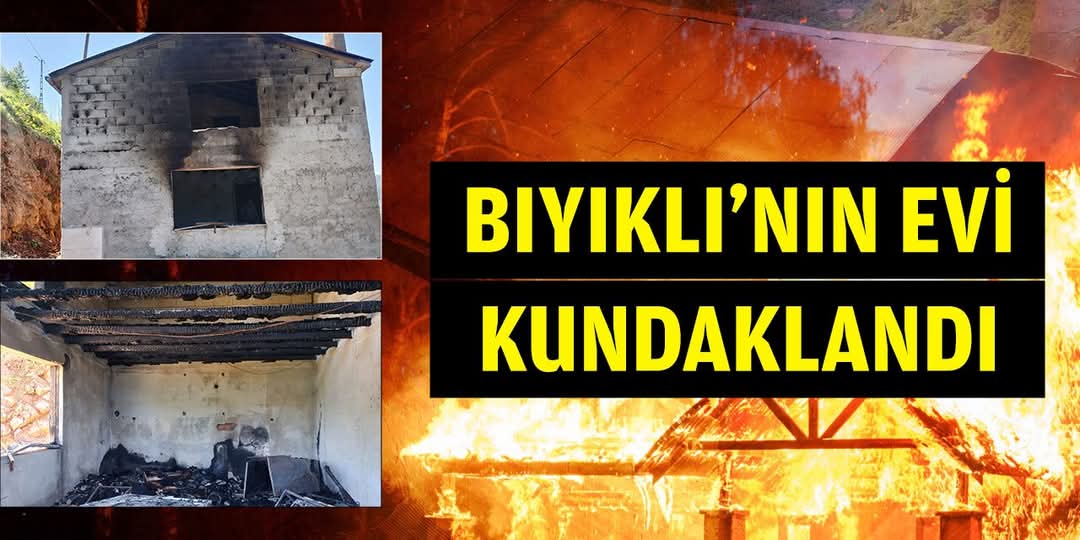Gazeteci Cemil Bıyıklı'nın evi kundaklandı