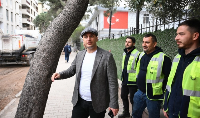 Bornova'nın Gözde Sokağına Bayramlık Asfalt
