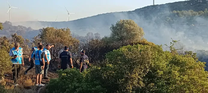 AĞKUD Ekibi Yangın Bölgesinde Canla Başla Mücadelede!